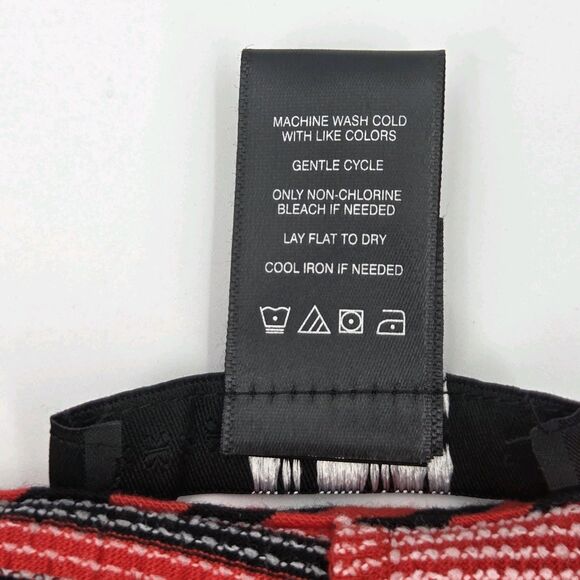 Ali Miles Mixed Stripe Print Tunic Blouse Top Womens Size XL Boho Patchwork - Picture 8 of 9